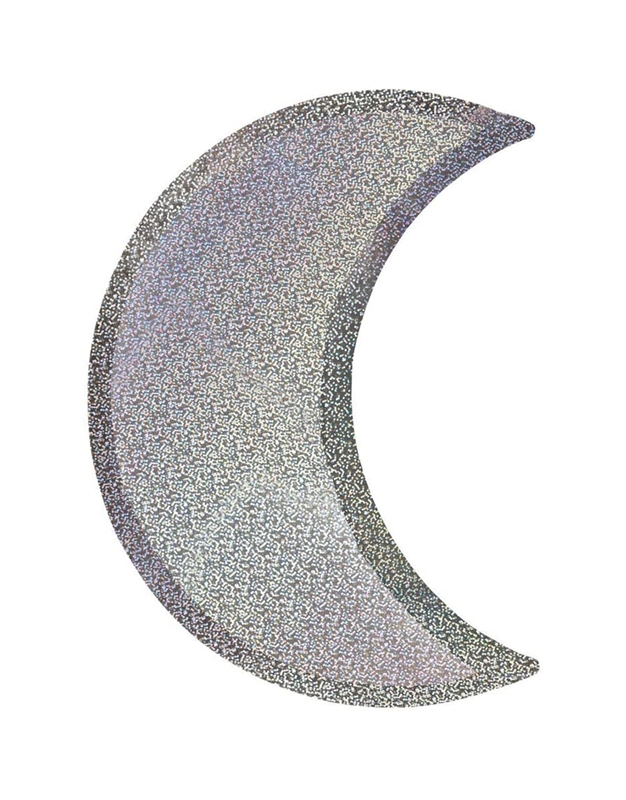 Πιάτα "Silver Sparkle Moon" Meri Meri (8 Tεμάχια)