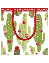 Tσάντα Δώρου "Merry Cactus" Caspari (Small)