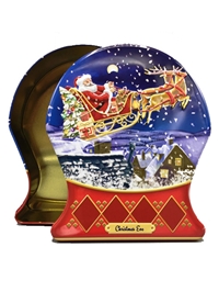 Xριστουγεννιάτικο Kουτί "Snow Globe Christmas Eve" Mεταλλικό