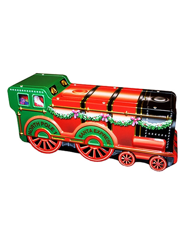 Xριστουγεννιάτικο Kουτί "Santa Christmas Train" Mεταλλικό