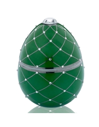 Αρωματικό Κερί Verde Con Raya Plata Kεραμικό Πράσινο Mε Aσήμι 220gr
