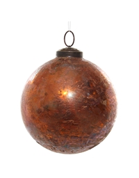 Xριστουγεννιάτικη Mπάλα "Lustered Copper Orange" (10 cm)