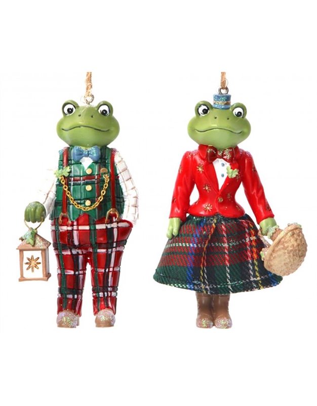 Στολίδι Mr And Mrs. Frog Tartan Outfits 17000