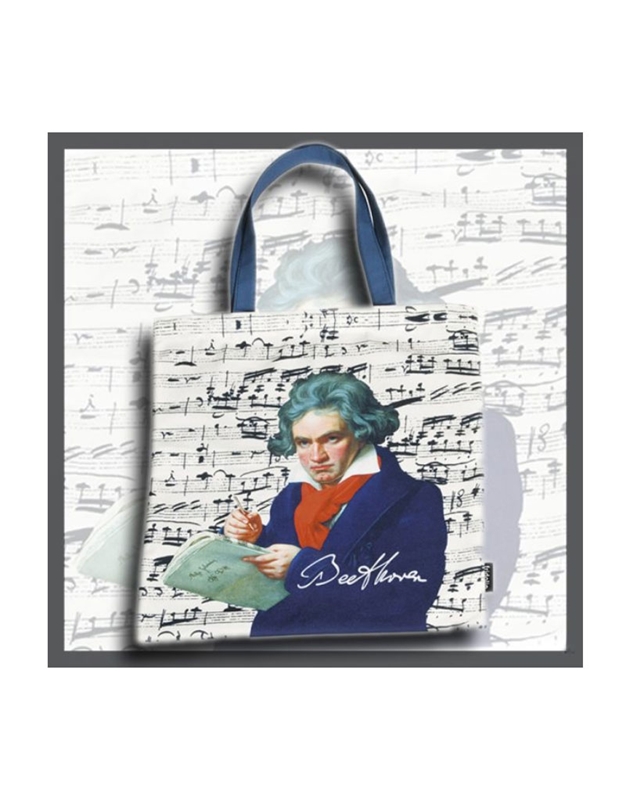 Τσάντα Shopping Τετράγωνη "Beethoven" Paper Shop