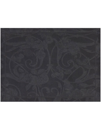 Σουπλά Λινά Mαύρα Tivoli Onyx Lin Le Jacquard Francais Σετ 4 τεμαχίων (50 cm)