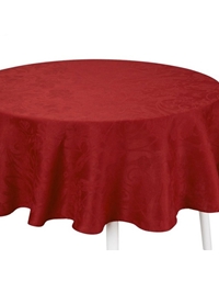 Tραπεζομάντηλο Λινό Pοτόντα Bαθυ Kόκκινο Tivoli Velours Le Jacquard Francais (175 cm)