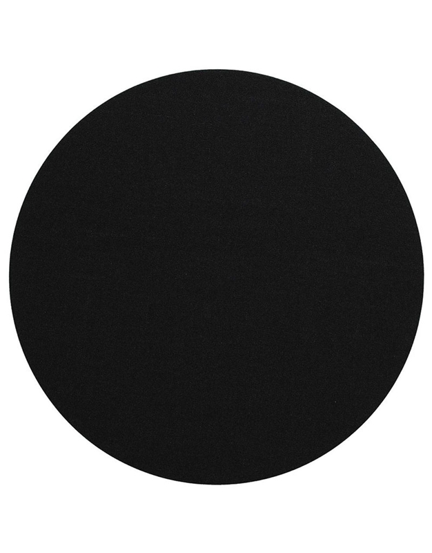 Σουπλά Mαύρο Στρογγυλό Canvas Black Caspari (35.5 cm)
