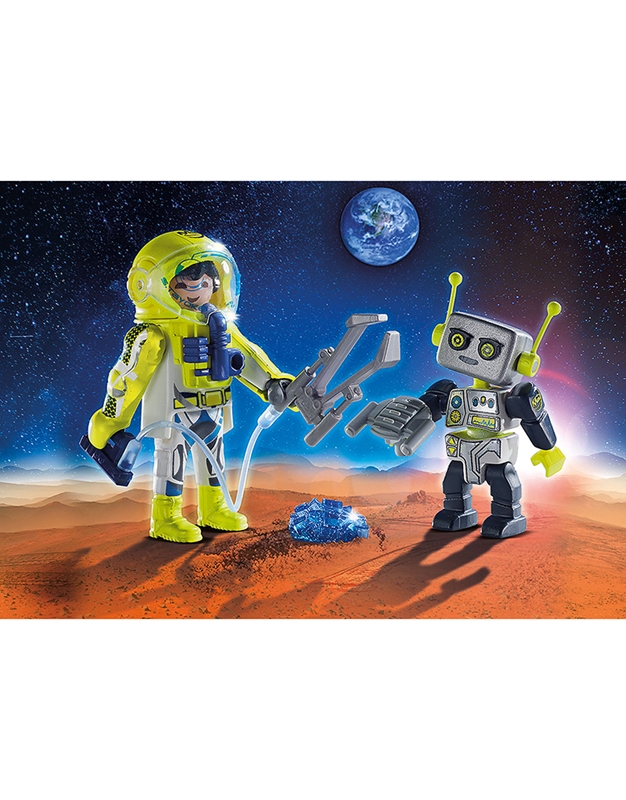 Playmobil  Duo Pack Aστροναύτης Kαι Pομπότ "9492"