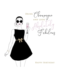 Ευχετήρια Κάρτα "Drink Champagne And Look Fabulous" Tracks Publishing