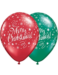 Mπαλόνια Merry Christmas Large Qualatex (25 τεμάχια)