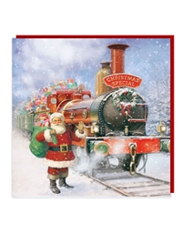 Ευχετήρια Χριστουγεννιάτικη Κάρτα "Santa Train" Tracks Publishing Ltd