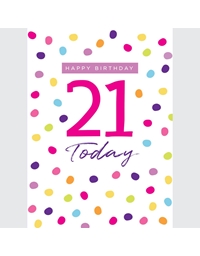 Ευχετήρια Κάρτα Happy Birthday "21 Today" Tracks Publishing Ltd