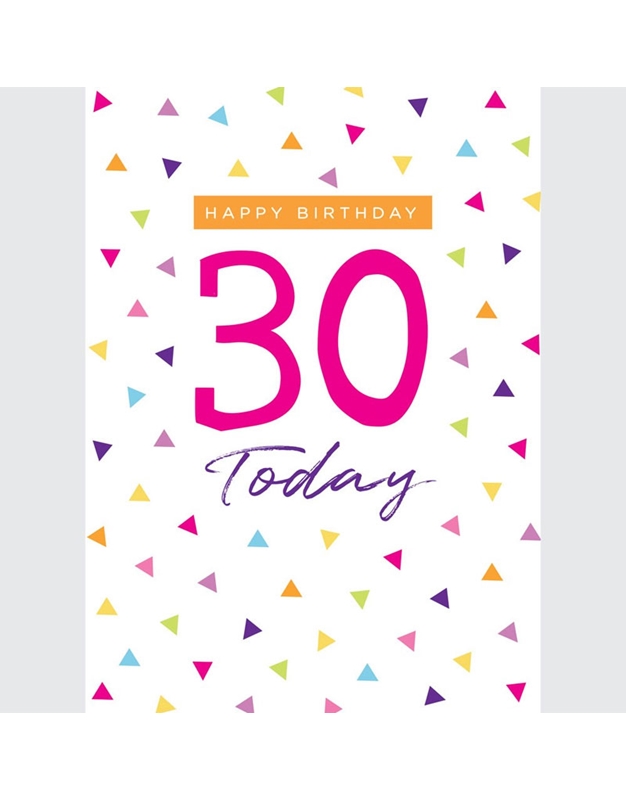 Ευχετήρια Κάρτα Happy Birthday "30 Today" Tracks Publishing Ltd