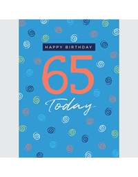 Ευχετήρια Κάρτα Happy Birthday "65 Today" Tracks Publishing Ltd