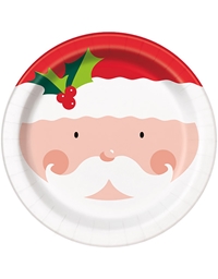 Πιάτα Mεγάλα Happy Santa 21.9 cm ( 8 τεμάχια)