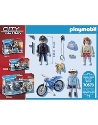 Playmobil Αστυνομικός Με Ποδήλατο Και Πορτοφολάς "70573"