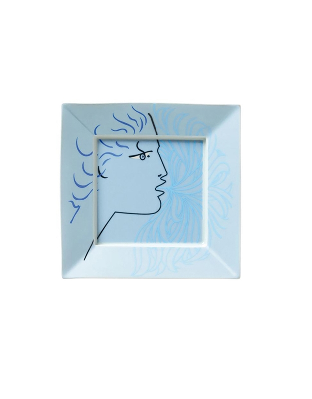 Trinket Tray Square Blue In A Gift Box Raynaud Limoges - O Πρωτέας (17 cm)