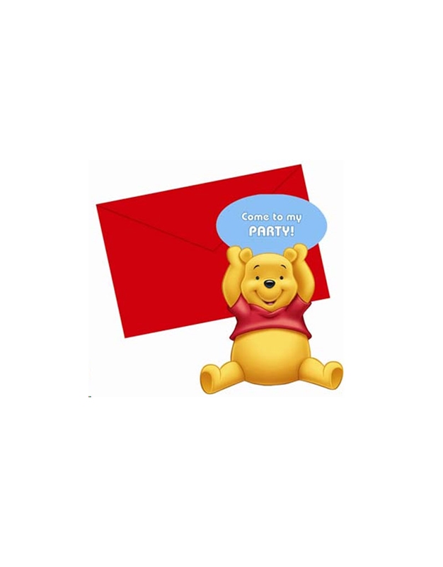 Σετ Προσκλητήρια 6 τεμαχίων ''Winnie the Pooh Adventure''
