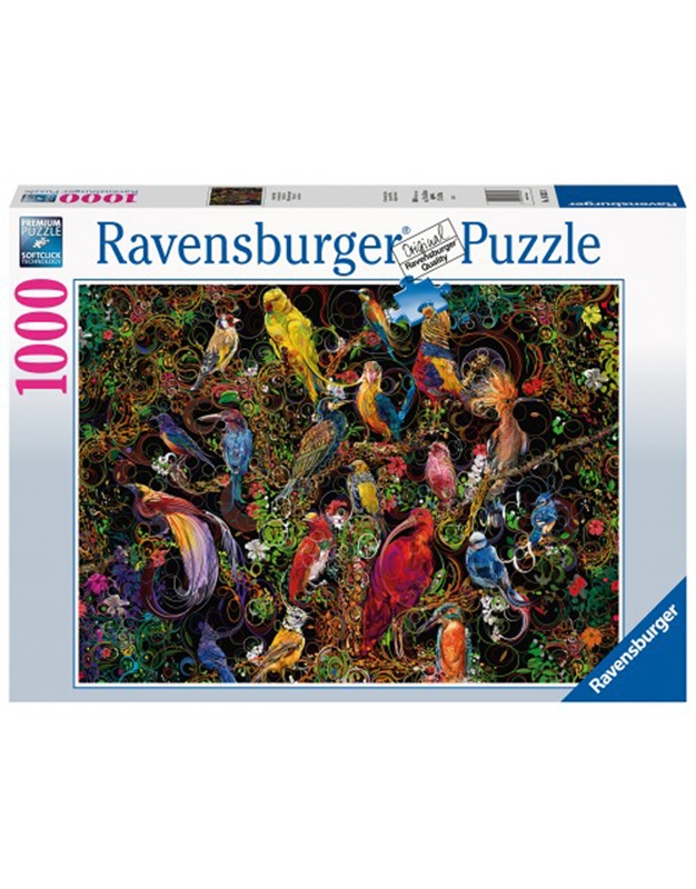 Puzzle "Πουλιά Tης Tέχνης" Ravensburger (1000 Kομμάτια)