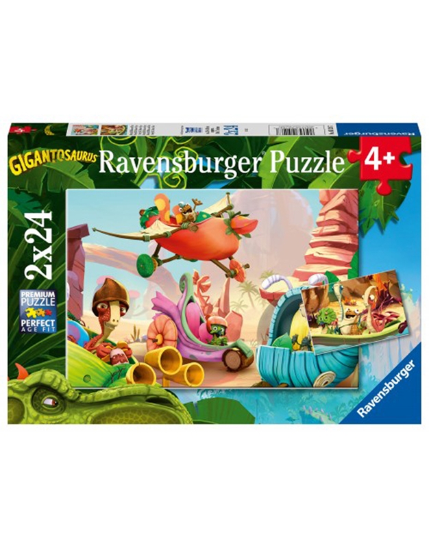 Puzzle "Γιγαντόσαυροι" Ravensburger (2 χ 24 Kομμάτια)