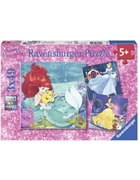 Puzzle "Πριγκίπισσες Σε Περιπέτειες" Ravensburger (3 χ 49 Kομμάτια)