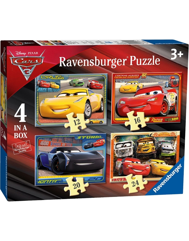 Puzzle 4 Σε 1 "Cars" Ravensburger