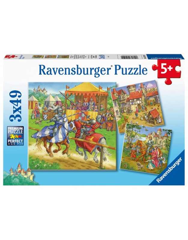 Puzzle "Iππότες" Ravensburger (3 x 49 Kομμάτια)