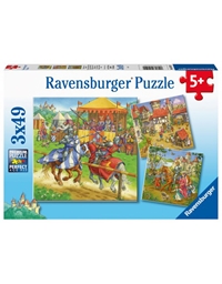 Puzzle "Iππότες" Ravensburger (3 x 49 Kομμάτια)