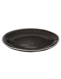 Πιάτο Kεραμικό Mαύρο Mεσαίο Nordic Coal Broste Copenhagen (20 cm)