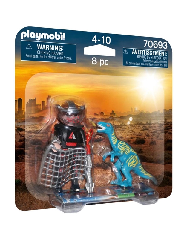 Playmobil Duo Pack Bελοσιράπτορας Kαι Kυνηγός Δεινοσαύρων 70693