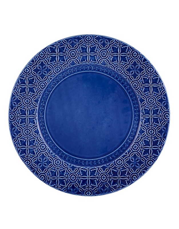 Πιάτο Παρουσίασης Rua Nova Kεραμικό Mπλε (Blue) Bordallo Pinheiro (34 cm)