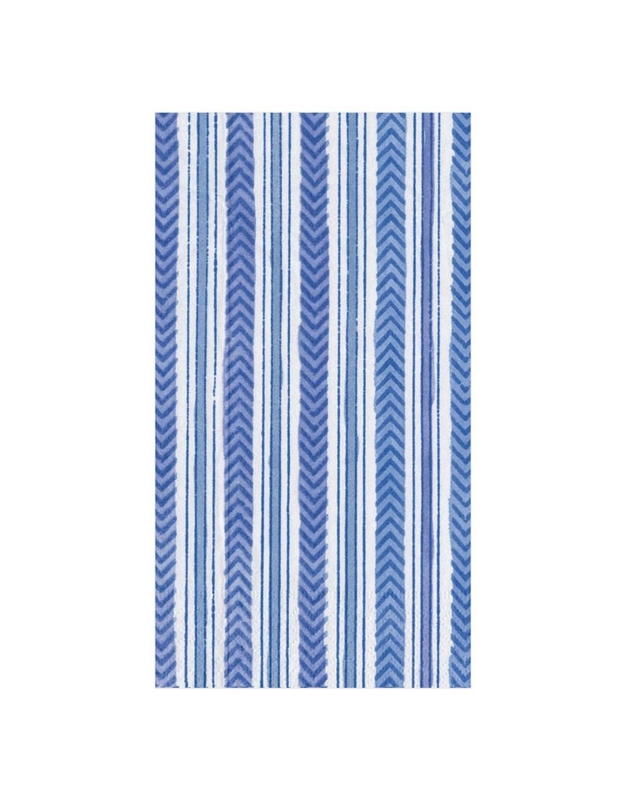 Χαρτοπετσέτες Μακρόστενες "Blue Carmen Stripe"15821G Caspari (15 τεμάχια)