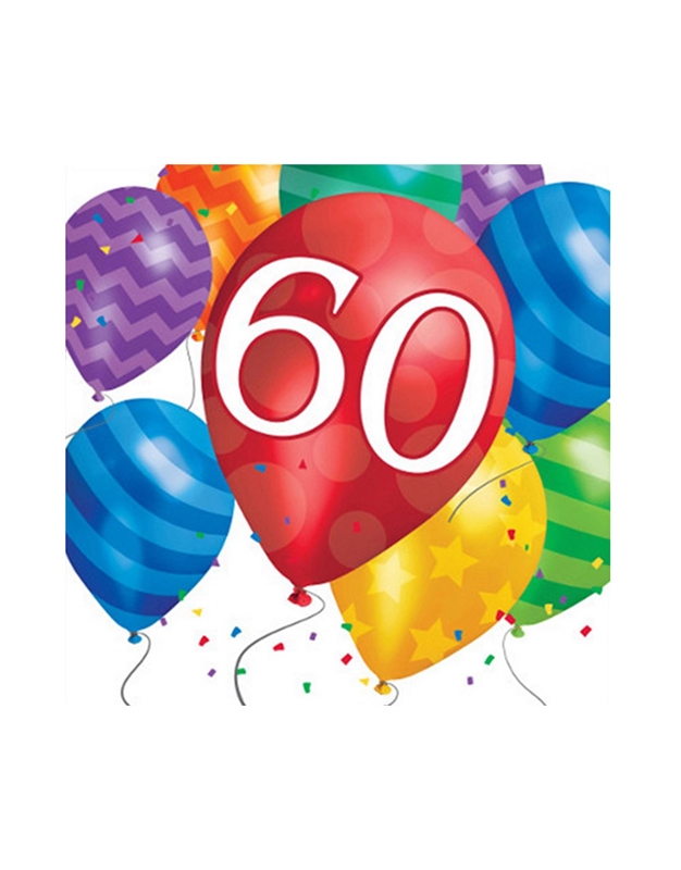 Χαρτοπετσέτες Μεγάλες Ballons Blast 60  Creative Converting (16 Τεμάχια)