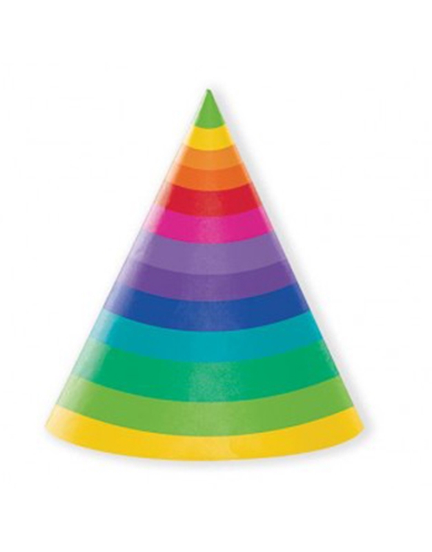 Καπέλα Πάρτυ Rainbow Creative Converting (8 τεμάχια)