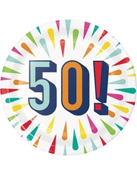 Πιατάκια Μικρά Birthday Burst 50 Creative Converting (8 τεμάχια)