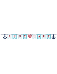 Γιρλάντα Ναυτικό Nautical Baby Απαλό Μπλε Creative Converting