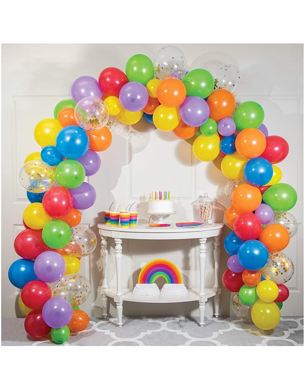 Γιρλάντα με Mπαλόνια Oυράνιο Tόξο Rainbow Creative Converting (112 τεμάχια)