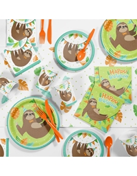 Πιάτα Mεγάλα Sloth Party 343824 Creative Converting (8 τεμάχια)