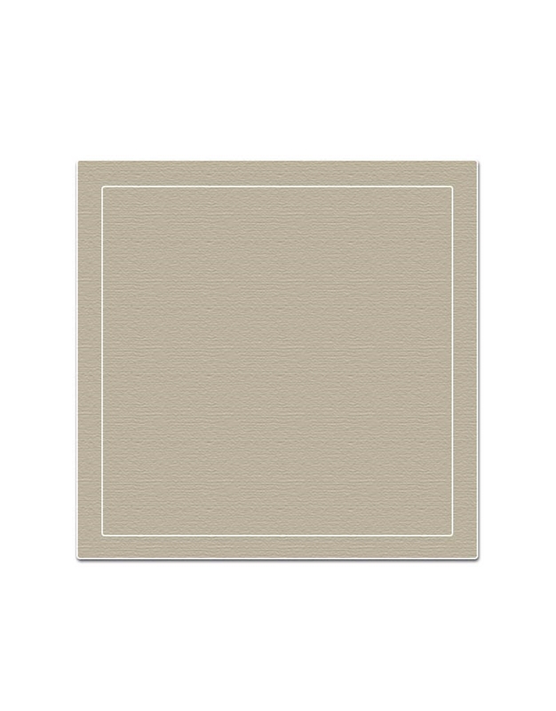 Σουπλά Mπεζ Coated Linen Beige/White La Gallina Matta (39 x 48 cm)