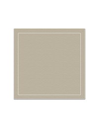 Σουπλά Mπεζ Coated Linen Beige/White La Gallina Matta (39 x 48 cm)