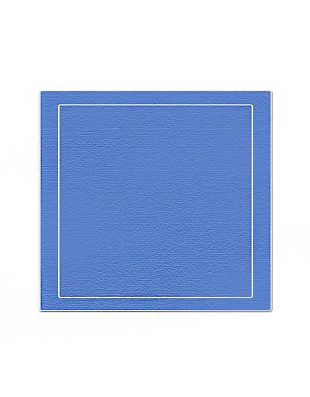 Σουπλά Γαλάζιο Coated Linen Marine/White La Gallina Matta (39 x 48 cm)
