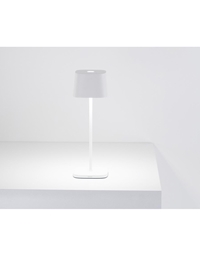 Επιτραπέζιο Φωτιστικό Επαναφορτιζόμενο Λευκό Led Ofelia Pro White Zafferano LD0870B3 (30 cm)