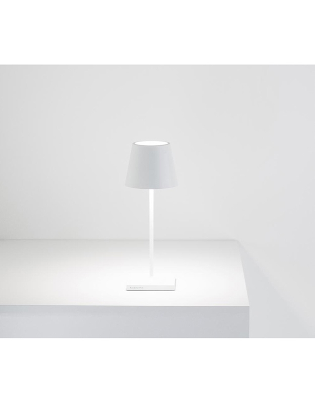 Φωτιστικό Eπιτραπέζιο Επαναφορτιζόμενο Λευκό LED Poldina Mini Pro Zafferano LD0320B3 (30cm)