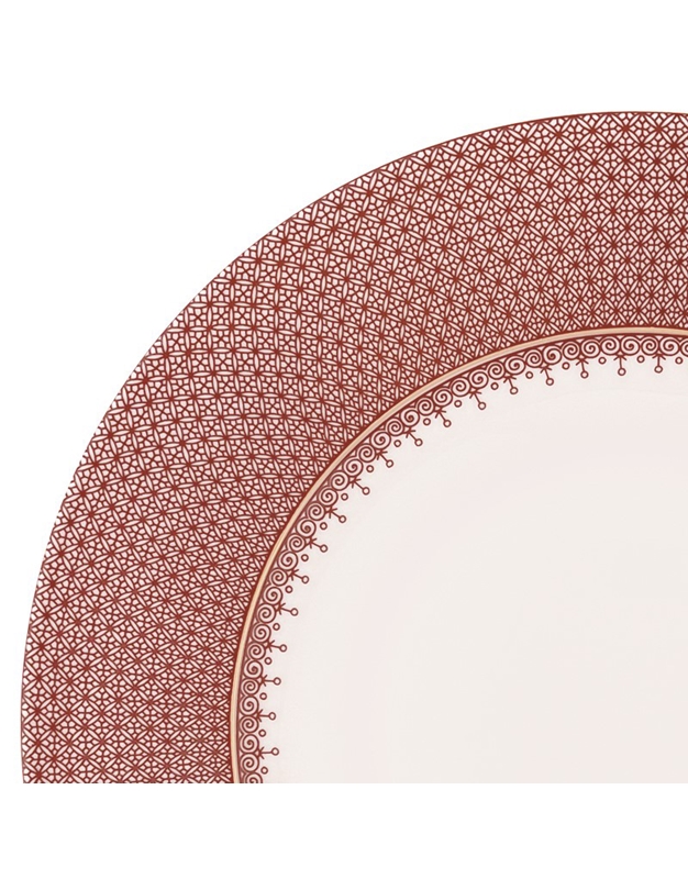 Πιάτο Παρουσίασης Kόκκινο Brick Lace (31cm)