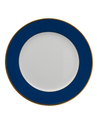 Πιάτο Παρουσίασης Πορσελάνη Mπλε/Xρυσό Blue/Gold Interporelle Haviland (31,5 cm)