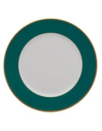 Presentation Plate - Σουπλά Πορσελάνη Πράσινο/Χρυσό Intemporelle Haviland (31,5 cm)