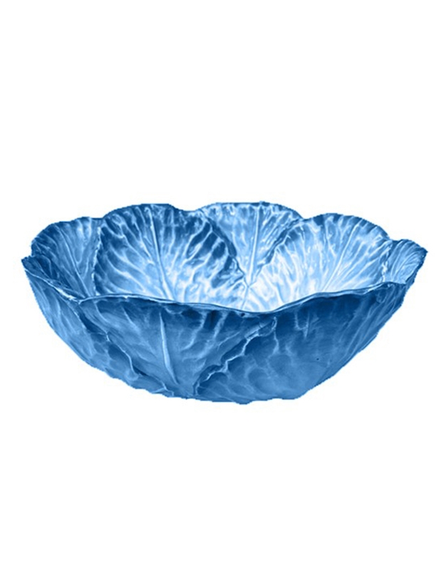 Πιάτο Βαθύ Λάχανο Μπλε Majolica Kεραμικό 6 τεμάχια (17cm)