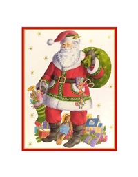 Κάρτα Christmas Santa Claus Lane Caspari