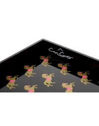 Δίσκος Μεγάλος Ακρυλικός Με Χρυσά Και Ροζ Άλογα CASACARTA (35 cm)