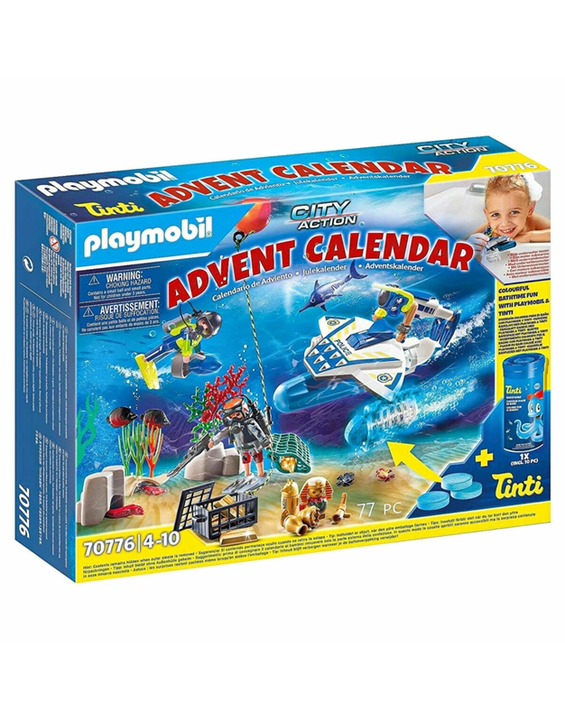 Playmobil Police Dive Figures Accessories Advent Calendar 70776